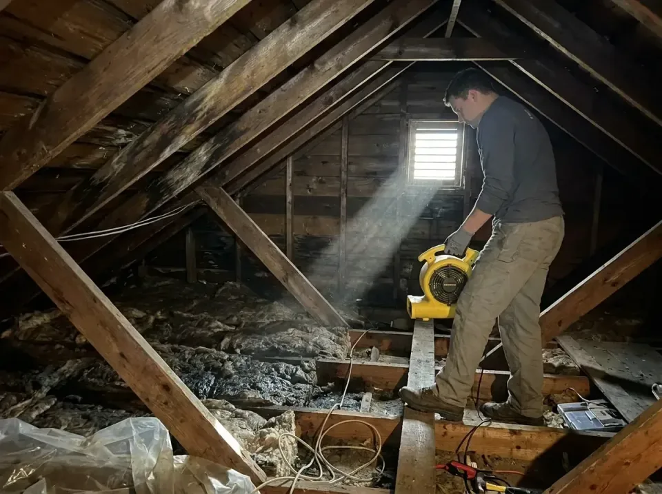 attic-water-damage-drying-proc-007 — frequently asked questions, Emergency Water Extraction & 24/7 Flood Response in Leisure…